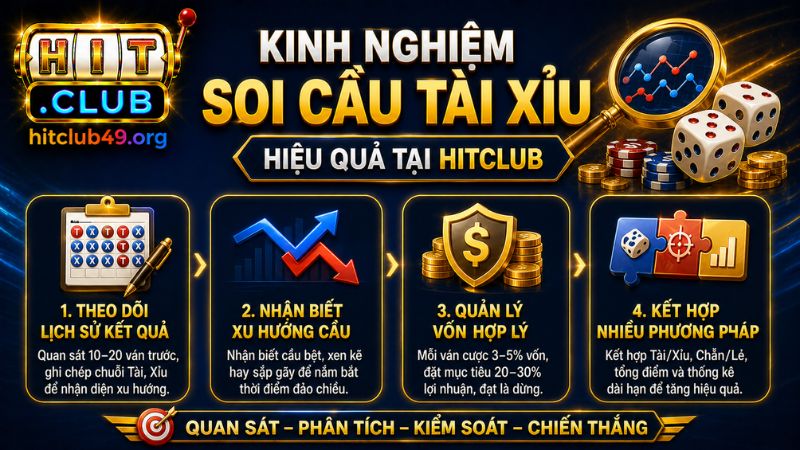 Những kinh nghiệm tham gia cầu tài xỉu HITCLUB thắng lớn