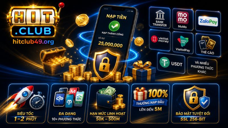 Lý do nên nạp tiền HITCLUB